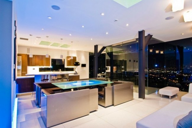 Dizajnový dizajn nábytku z nerezovej ocele Kuchynský jedálenský kút, dizajn nábytku z nehrdzavejúcej ocele