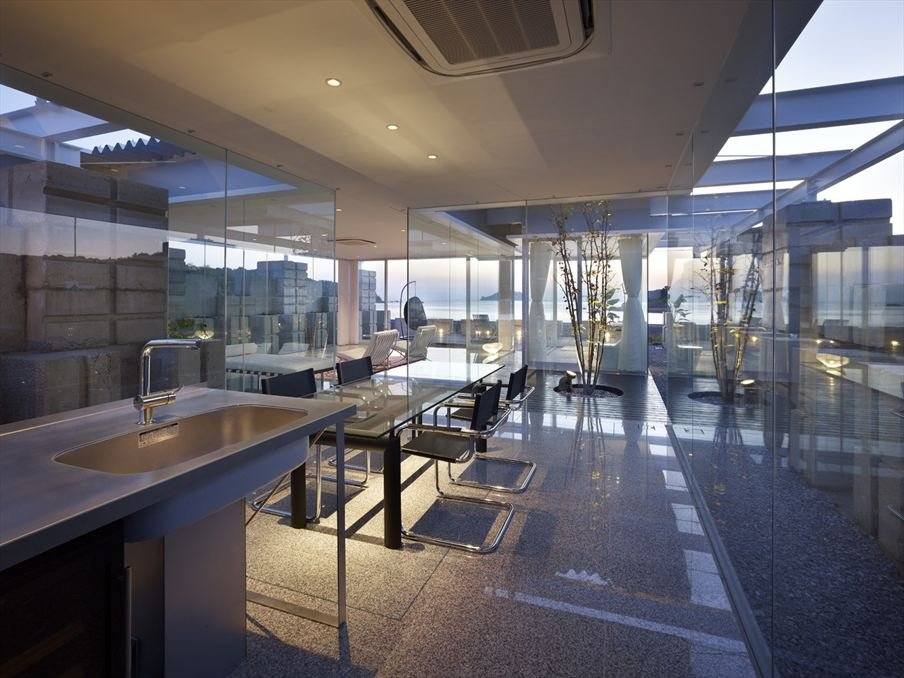 Návrh jedálne zo skleneného domu Návrh jedálne v sklenenom dome