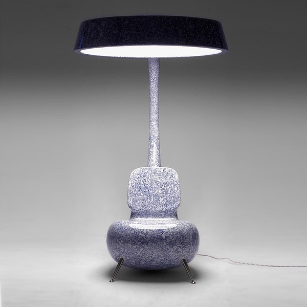 Integrované svetlo do kresla-na čítanie Svetlo integrované do kresla-na čítanie žabích rýb