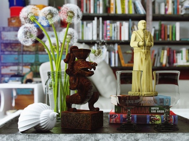 Púpava kvety kytice-nápady na dekoráciu-zen atmosféra dizajn-interiérové ​​nápady-3d