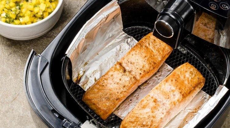 Filety z lososa opečte v sušičke Airfryer