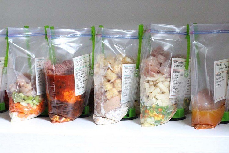 Recepty na mrazenie vopred v mraziacich vreckách