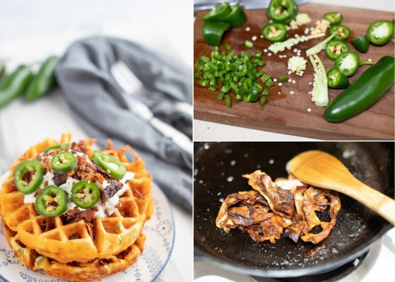 Recepty na syrové vafle na rýchle občerstvenie a raňajky - Jalapenos Chaffles