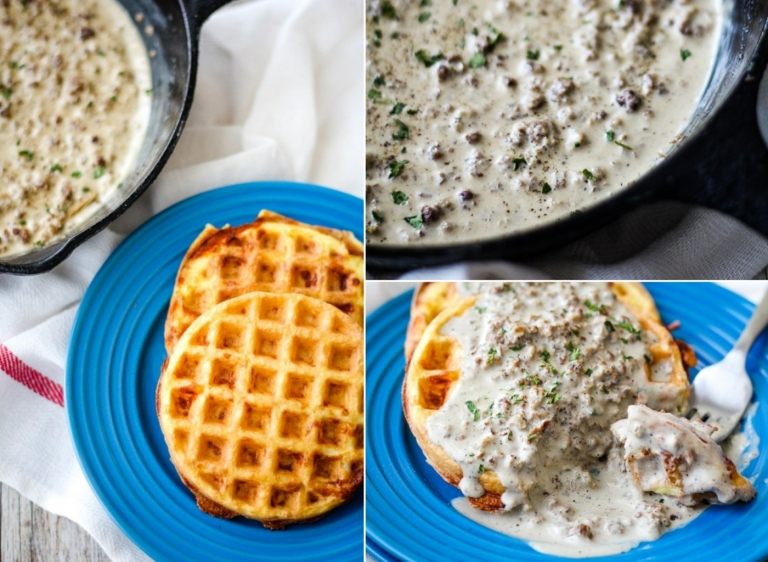 Omáčka so smotanou a raňajkovou klobásou ako slané občerstvenie medzi jedlami