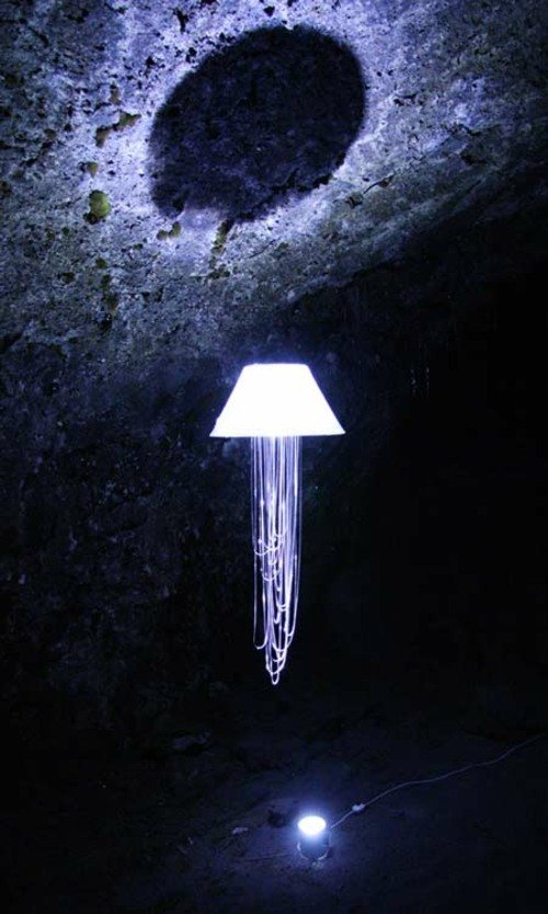 futuristické svetelné efekty v tvare LED