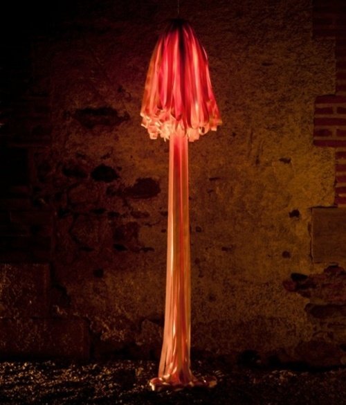 červená stojacia lampa plastové nápady na chodbu LED