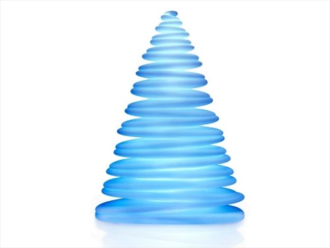 Lampa na vianočný stromček moderného dizajnu-Teresa Sapey-modré svetlo Vianočný stromček moderného dizajnu LED svetlo Teresa Sapey