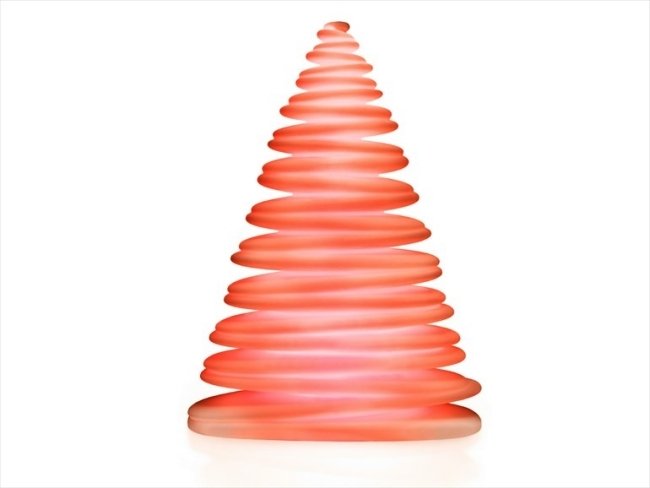 Stojacia lampa vyrobená z vysoko kvalitného plastového recyklovateľného červeného svetla Stojacia lampa z vysoko kvalitného plastu, recyklovateľná, svetelná LED