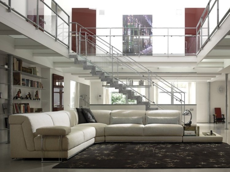 Kožená rohová sedacia súprava creme-JOE-Alesandro-Elli-Milano-obliečky