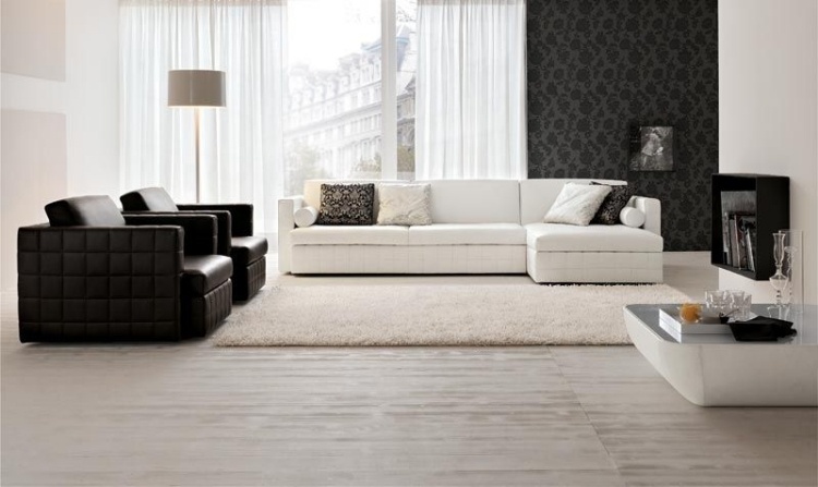 Kožená rohová sedacia súprava spánková funkcia-biela-mestská-musa-italia