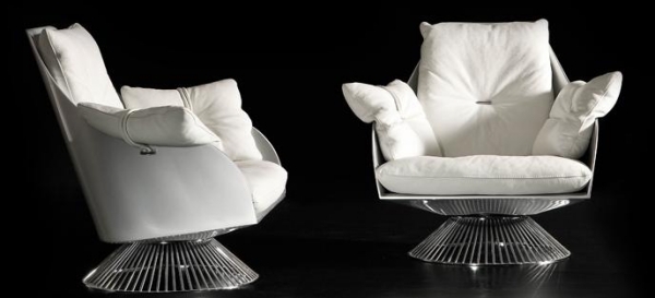 Kožené kreslo-Dandy biele Kožené kreslo dandy