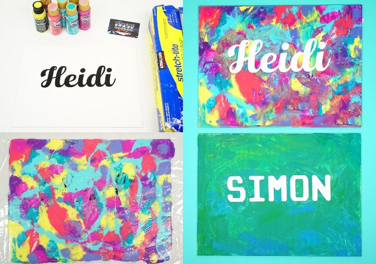 Maliarske plátno akrylovými farbami s detskými nápadmi