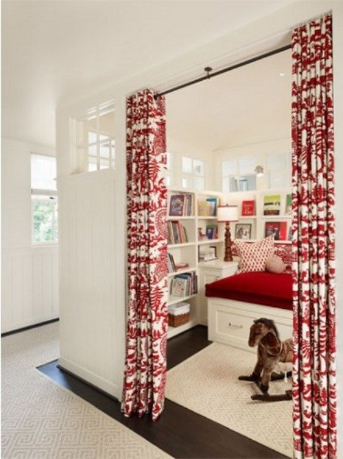 elegantné nápady na dizajn pre čitateľský kútik zariadia detskú izbu