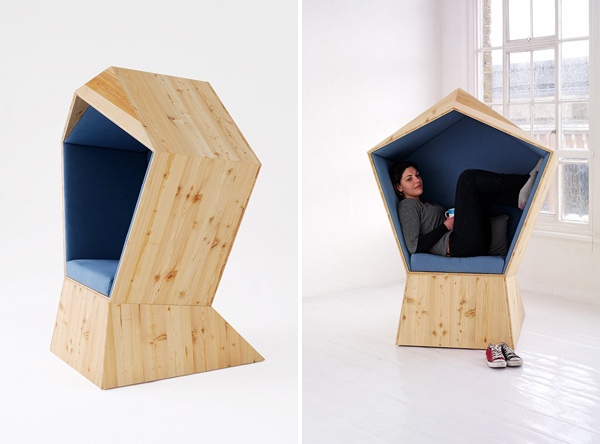 kreslo na čítanie, drevené operadlo, operadlo, papierový dizajn rohu na čítanie