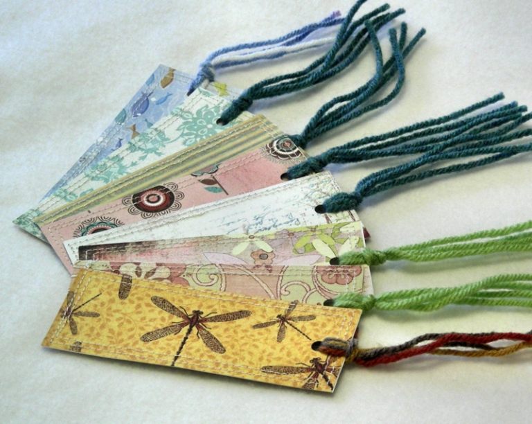 Vytvorte si záložky sami vo vintage štýle urobiť záložky z papiera vintage pekná priadza