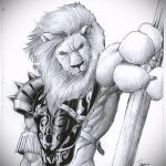 oroszlán tetoválás vázlatok szárnyakkal - tetoválásminták a 29042916 -tól 2