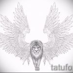oroszlán tetoválás vázlatok szárnyakkal - tetoválásminták a 29042916 -tól 3