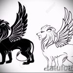 oroszlán tetoválás vázlatok szárnyakkal - tetoválásminták a 29042916 -tól 8