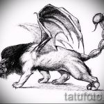 oroszlán tetoválás vázlatok szárnyakkal - tetoválásminták a 29042916 10