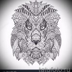Croquis d'un tatouage de tête de lion - képek a 29042916 -as számhoz