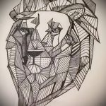 oroszlán felfogások de tatouage sur l'avant -bras - képek a 29042916 -ban