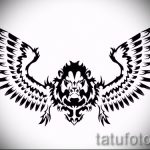 oroszlán de tatouage croquis avec des ailes - tatouage images de 29042916 1