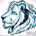 vázlat egy oroszlánfejű tetoválásról - képek tetoválásokhoz a 29042916 -ból 1