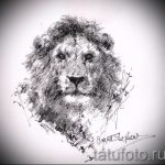 oroszlán tetoválás vázlata a hátán 5