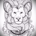 vázlatok egy oroszlán tetoválásról a kezén - rajzok tetováláshoz a 29042916 -ból 1