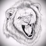 vázlatok egy oroszlán tetoválásról a lábán - a tetoválás rajzai a 29042916 -ból 1