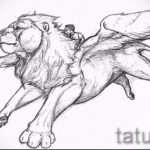 vázlatok tetovált oroszlán szárnyakkal - tetováló képek a 29042916 -ból 2