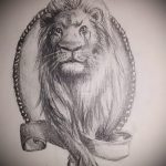 Skizzen eines Löwen Tattoo auf seinem Bein - die Zeichnungen für Tätowierungen von 29042916 1