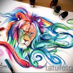 tetoválás vázlatok oroszlán a borjú - rajzok tetováláshoz a 29042916 5