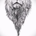 oroszlánfej tetoválás vázlat - tetoválás minták a 29042916 -tól 1