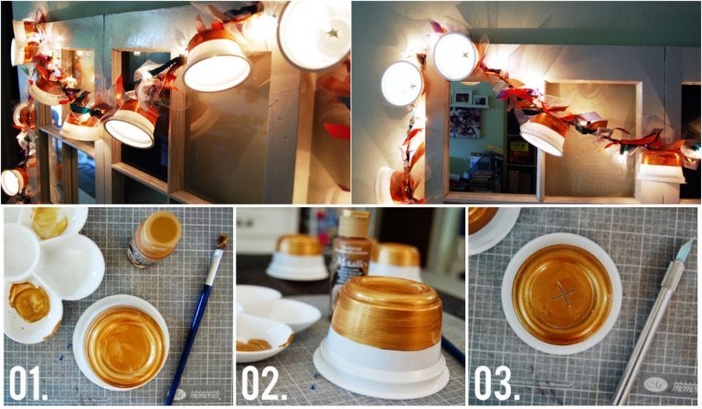 Vyrobte si s deťmi lampášiky z jogurtových pohárov