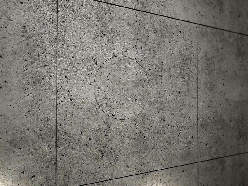 Svetelná vypínač-zásuvka-LED-nástenné svietidlo-betónový vzhľad