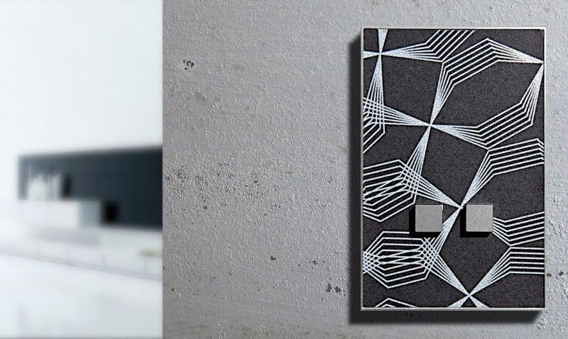 Svetelný spínač zásuviek vzor moderný koncept