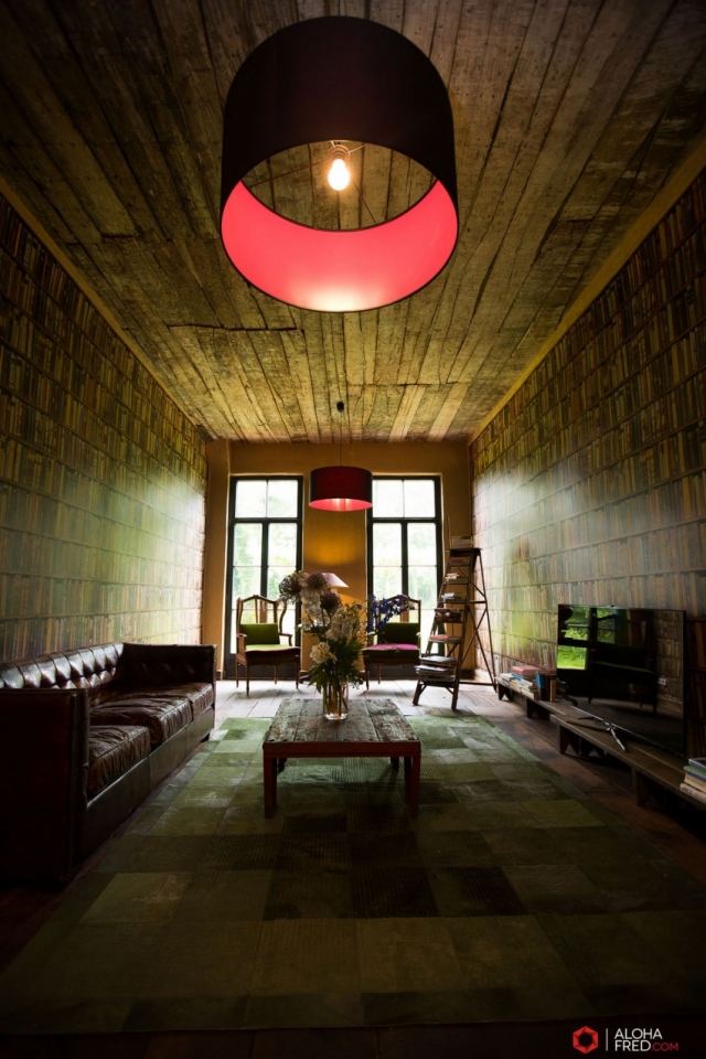 Nemecký dom zrekonštruovaný-vidiecka atmosféra-prívesok-svetlo-červená