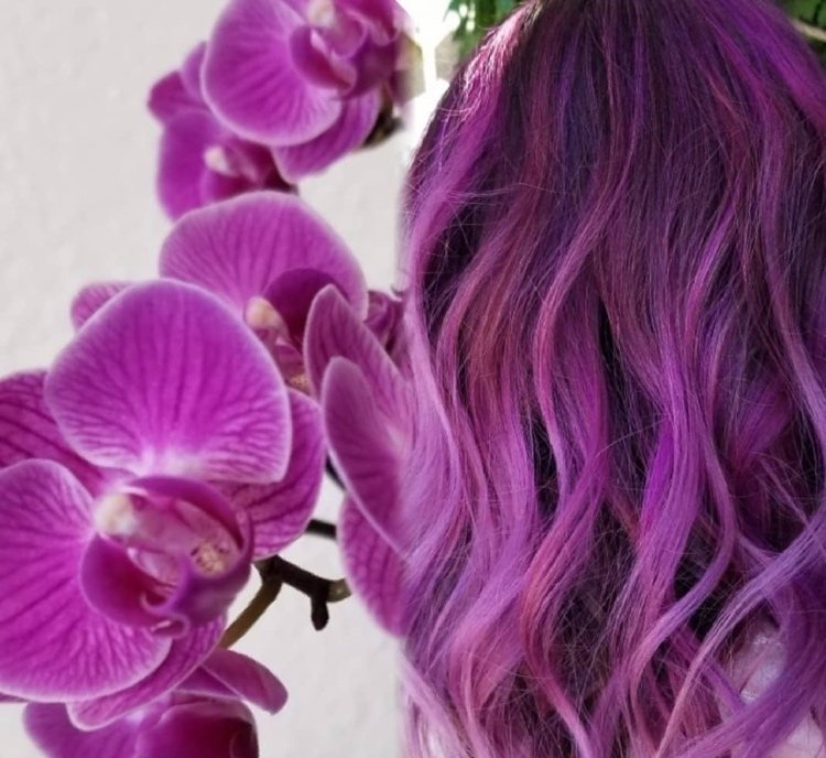 Orchid purpurová - mix fialovej a ružovej