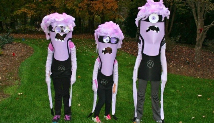 el macho logo purpurový kostým miniona urob si sám