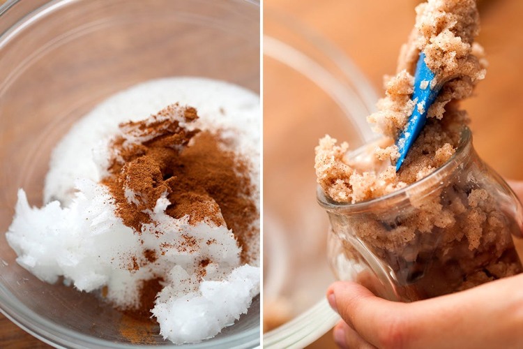 Vyrobte si vlastný peeling na pery Návod na škoricu