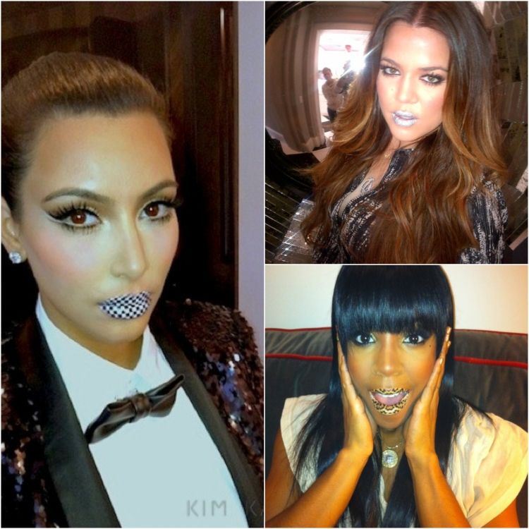 Prilepené tetovanie pier celebrity-dámy-hviezdy