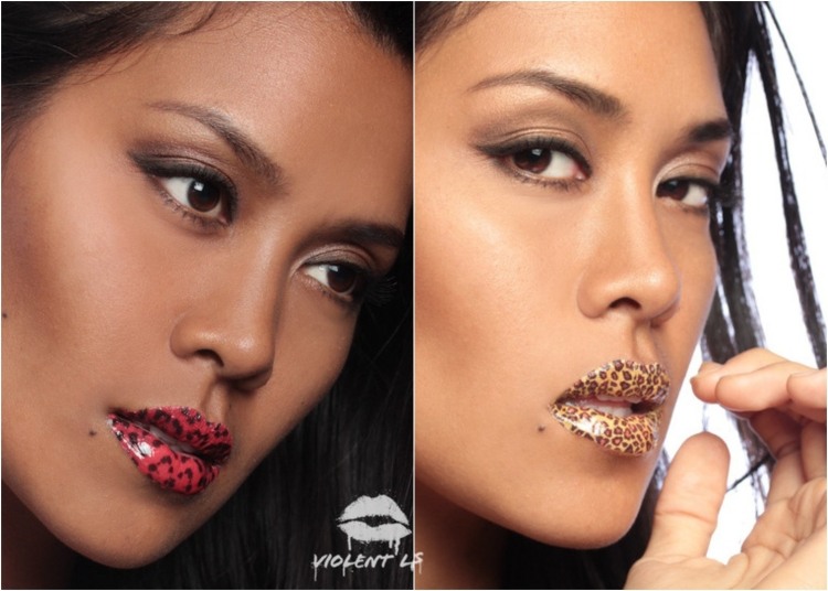 tetovanie na pery-vzor-na-palicu-červeno-zlaté