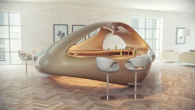 Nuvist-Studio Design Istanbul Bar Liubja barové stoličky koncept do budúcna