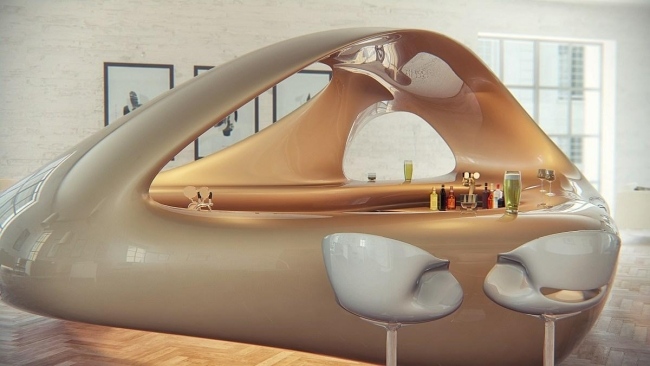 Dizajn bar interiérový dizajn reštaurácie 3d vizualizácia barové stoličky Növist-Istanbul Studio