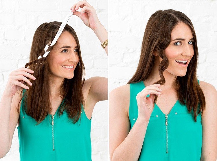 Vytvorte si kudrlinky z hliníkovej fólie sami.Rýchle účesy robia vlny bez tepla