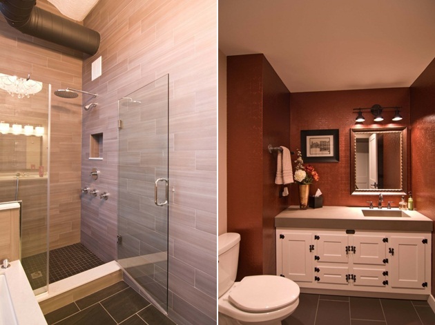 moderný dizajn kúpeľne toaletný stolík Skriňa na toaletný stolík sklenená sprcha