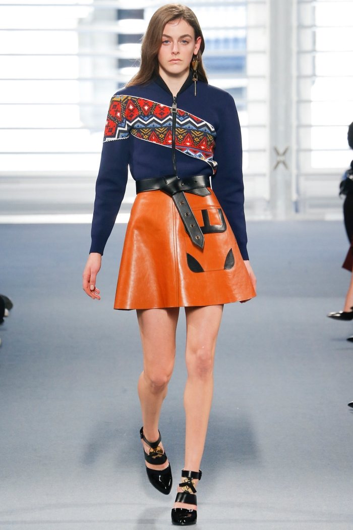 louis-vuitton-jeseň-2014-60s-silueta-kožená-sukňa