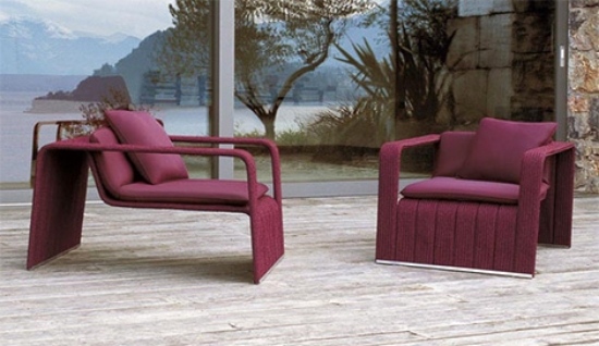 salónik záhradný nábytok od paola lenti záhradný nábytok tmavočervená