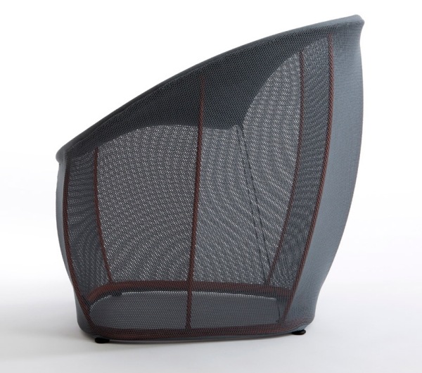 Kreslo Pevný rám, strečová ľahká pletenina